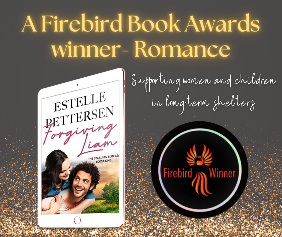 Forgiving Liam: Book 1 in the Starling Sisters series wins Firebird Book Award in Romance. The awards support women and children in shelters.